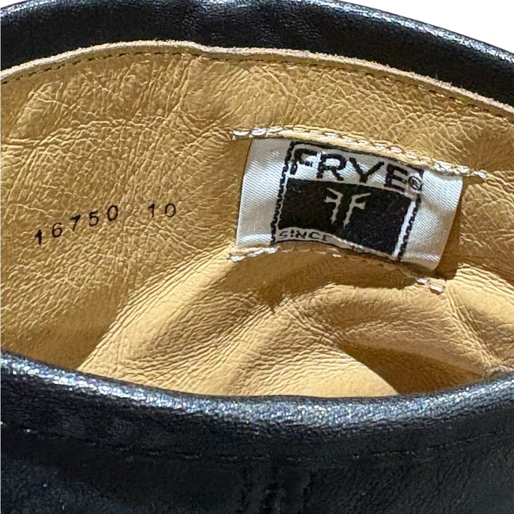 Frye Tabitha Harness Short Back Zip Boot Black Size 8.5 - Picture 15 of 16